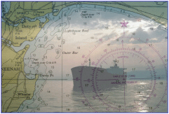 boat/nav chart image with link to CSDL web site